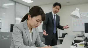 職場の人間関係を説明するイラスト